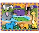Small Product image of Melissa & Doug Safari Wooden Chunky Puzzle