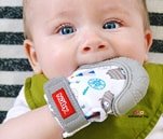 Small Product image of Nuby Soothing Teething Mitten with Hygienic Travel Bag