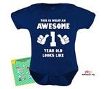 Small Product image of This is What an Awesome One Year Old Looks Like Bodysuit