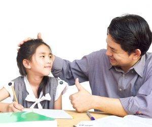 Featured image of father congratulating gaughter