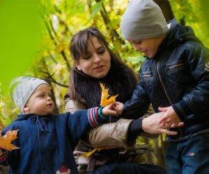 Featured image of mother and children in forest